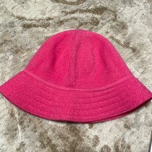 Pink Wool Bucket Hat